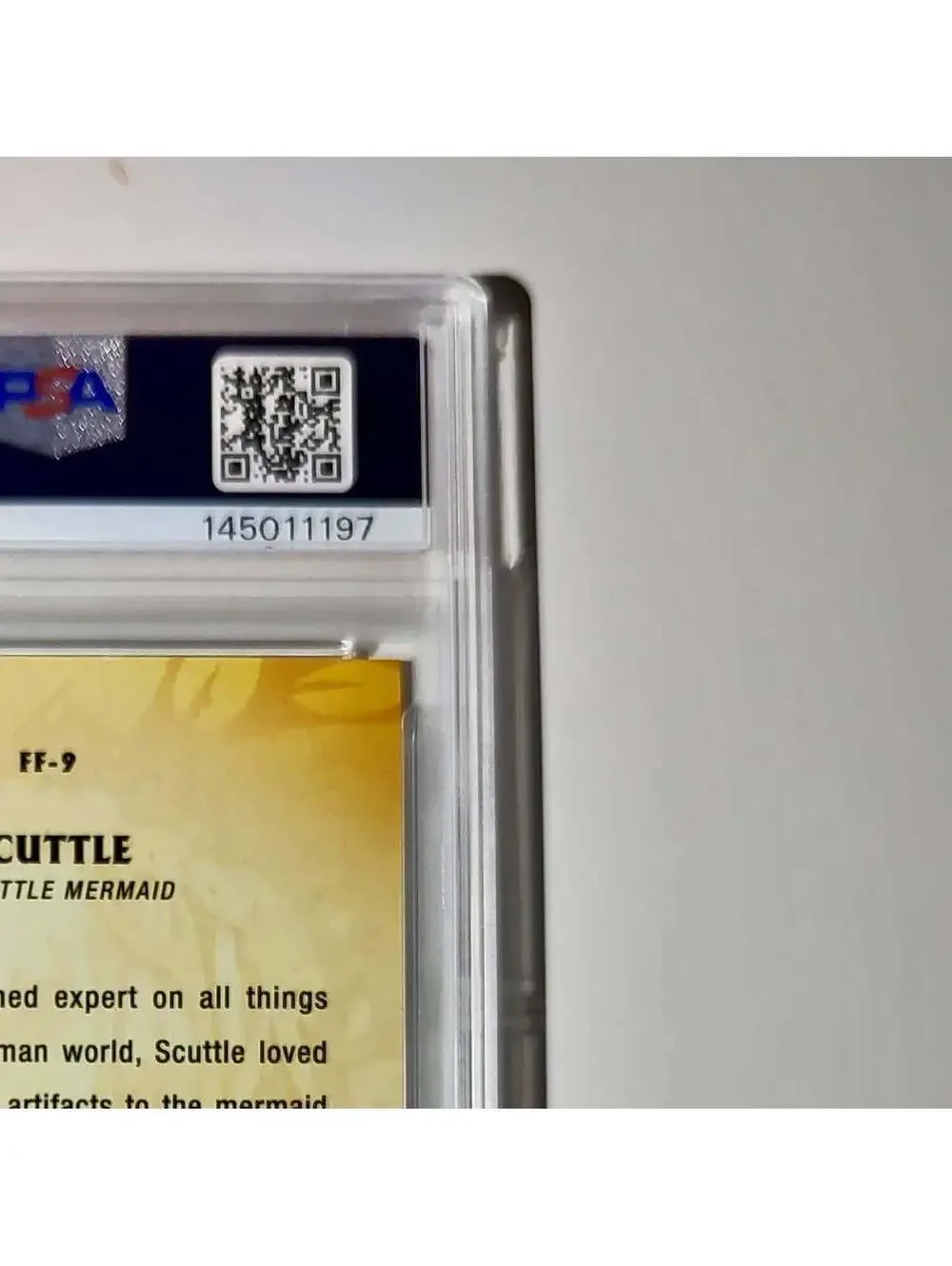 Scuttle 2025 Topps Disney #FF-9 Furry Friends Card The Little Mermaid PSA 9 MT